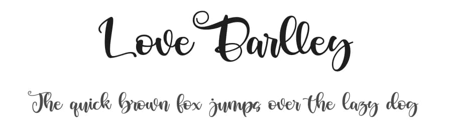 Love Barlley by Duanolle Studio — Script Handwritten Font