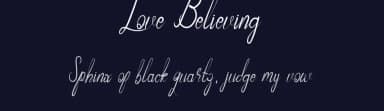 Love Believing by SSI.Scraps — Script Handwritten Font — thumbnail 2
