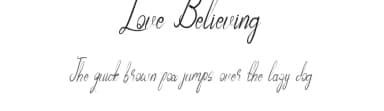 Love Believing by SSI.Scraps — Script Handwritten Font — thumbnail 1