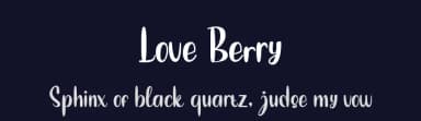 Love Berry by ToniStudio — Script Handwritten Font — thumbnail 2