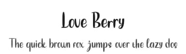 Love Berry by ToniStudio — Script Handwritten Font — thumbnail 1