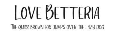Love Betteria by vilogsign — Script Handwritten Font — thumbnail 1