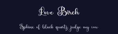 Love Birch by Figstype — Script Handwritten Font — thumbnail 2