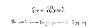 Love Birch by Figstype — Script Handwritten Font — thumbnail 1