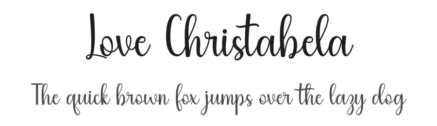 Love Christabela by Wahyu Studio — Script Handwritten Font