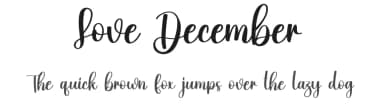 Love December by Scratchones — Script Handwritten Font — thumbnail 1