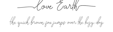 Love Earth by VinType — Script Handwritten Font — thumbnail 1