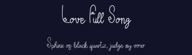 Love Full Song by nomlimofont — Script Handwritten Font — thumbnail 2