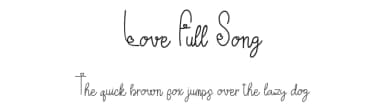 Love Full Song by nomlimofont — Script Handwritten Font — thumbnail 1