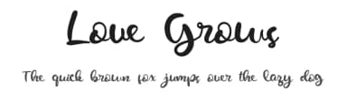 Love Grows by Nuryanto Dwi — Script Handwritten Font — thumbnail 1