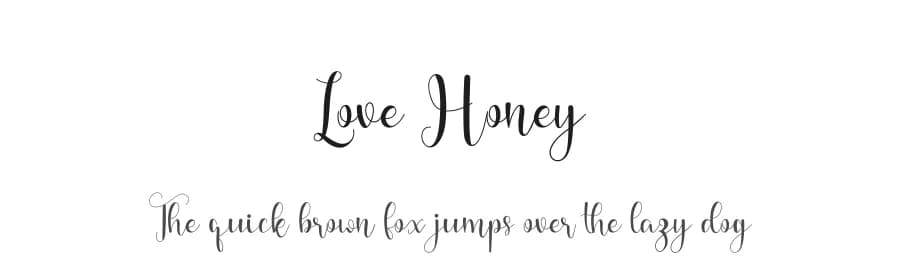 Love Honey by niyos — Script Handwritten Font