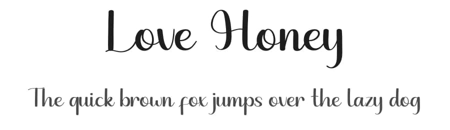Love Honey by Erik Studio — Script Handwritten Font