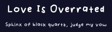 Love Is Overrated by Liora Harsha — Script Handwritten Font — thumbnail 2