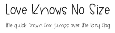 Love Knows No Size by Artsy By Sweet Tea — Script Handwritten Font — thumbnail 1
