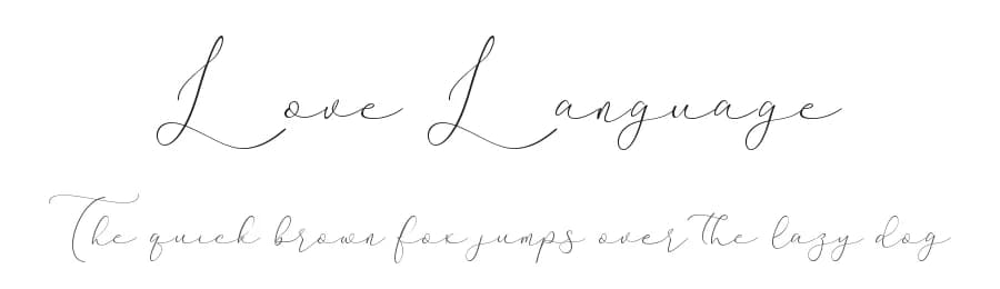 Love Language by Tiny Hand Letter — Script Handwritten Font