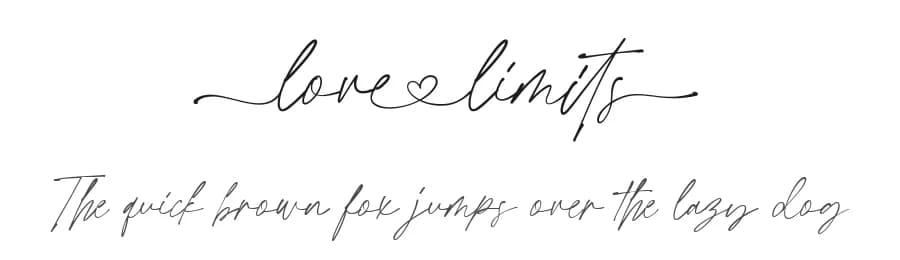 Love Limits by Prioritype Co — Script Handwritten Font — preview 1