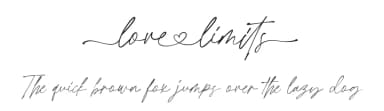 Love Limits by Prioritype Co — Script Handwritten Font — thumbnail 1