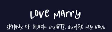 Love Marry by Mariyana — Script Handwritten Font — thumbnail 2