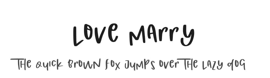 Love Marry by Mariyana — Script Handwritten Font — preview 1