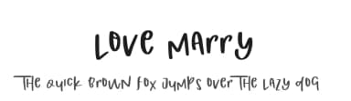 Love Marry by Mariyana — Script Handwritten Font — thumbnail 1