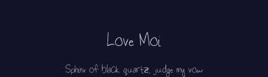 Love Moi by Nabila Ayaba — Script Handwritten Font — thumbnail 2