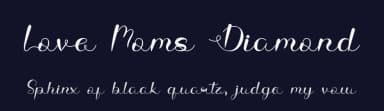 Love Moms Diamond by Illushvara — Script Handwritten Font — thumbnail 2