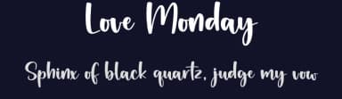 Love Monday by Graphix Line Studio — Script Handwritten Font — thumbnail 2