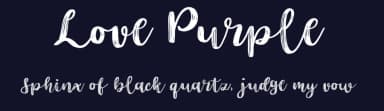 Love Purple by lyanatha — Script Handwritten Font — thumbnail 2