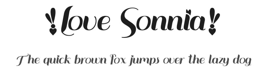 Love Sonnia by K_IN Studio — Script Handwritten Font