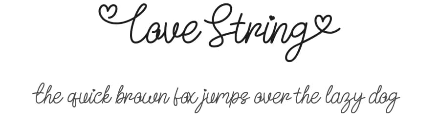 Love String by Attype Studio — Script Handwritten Font