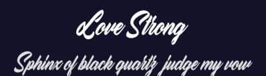 Love Strong by Billy Argel Fonts ® — Script Handwritten Font — thumbnail 2