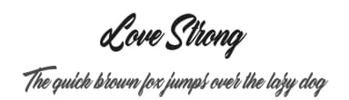 Love Strong by Billy Argel Fonts ® — Script Handwritten Font — thumbnail 1