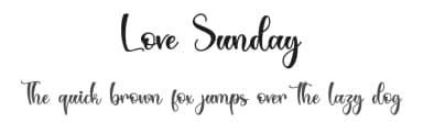 Love Sunday by Alif Ryan Zulfikar — Script Handwritten Font — thumbnail 1