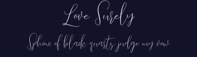 Love Surely by Bonjour Type — Script Handwritten Font — thumbnail 2