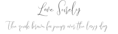 Love Surely by Bonjour Type — Script Handwritten Font — thumbnail 1