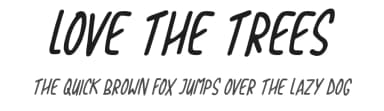 Love The Trees by Hawtpixel — Script Handwritten Font — thumbnail 1