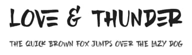 Love & Thunder by Alpaprana Studio — Script Handwritten Font — thumbnail 1