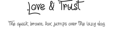 Love & Trust by Misti's Fonts — Script Handwritten Font — thumbnail 1