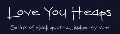 Love You Heaps by FontPanda — Script Handwritten Font — thumbnail 2