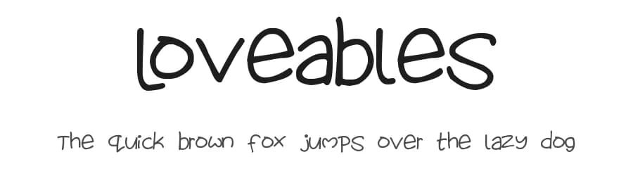 Loveables by Hawtpixel — Script Handwritten Font