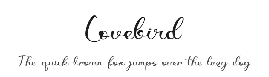 Lovebird by Letterafa Studio — Script Handwritten Font