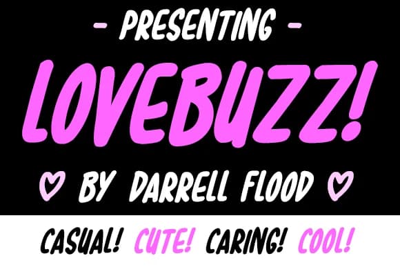 Lovebuzz Font by Dadiomouse — Script Handwritten Font