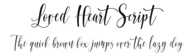Loved Heart Script by Qaratype — Script Handwritten Font — thumbnail 1