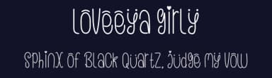 Loveeya Girly by Edy Wiyono — Script Handwritten Font — thumbnail 2