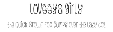 Loveeya Girly by Edy Wiyono — Script Handwritten Font — thumbnail 1