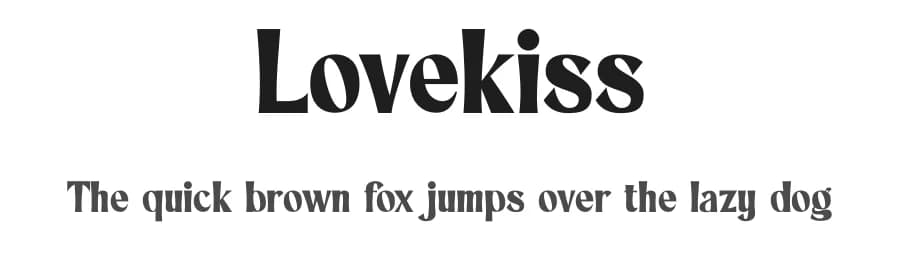 Lovekiss by Yumna Family — Serif Font