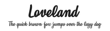 Loveland by Billy Argel Fonts ® — Script Handwritten Font — thumbnail 1