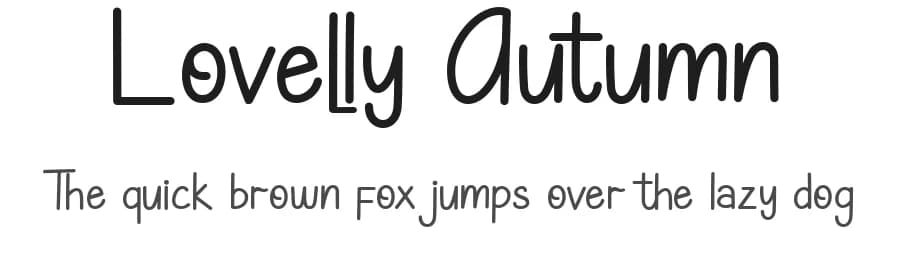 Lovelly Autumn by AEN Creative Studio — Script Handwritten Font