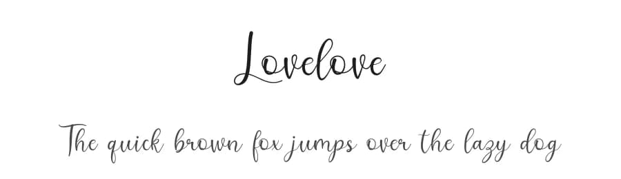 Lovelove by Basni.std — Script Handwritten Font