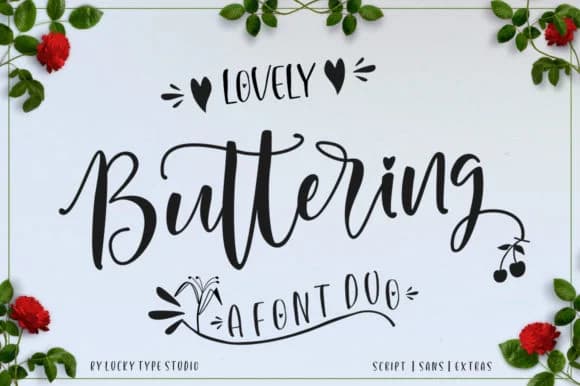 Lovely Buttering Font by luckytype.font — Script Handwritten Font